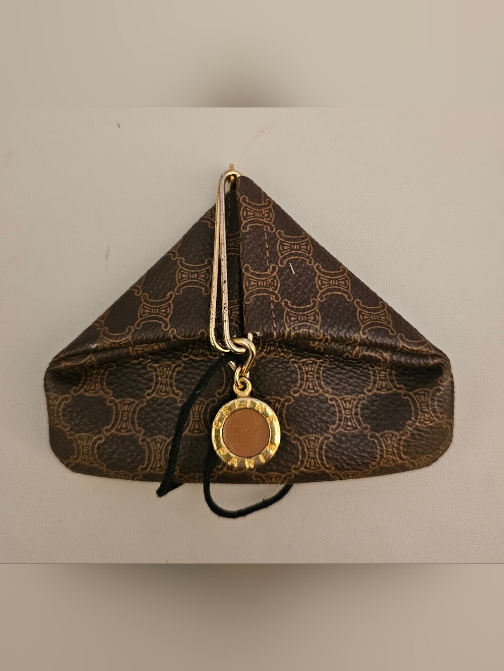 CELINE Triangle Coin Pouch